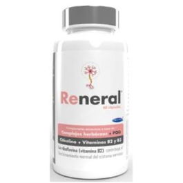 MARGAN Reneral 60 Cápsulas con PQQ, Vitaminas B2 y B3, Citicolina, Bacopa, Ginkgo, Rhodiola, Cúrcuma y Melena de León para el Sistema Nervioso