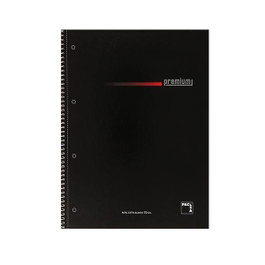 Pacsa Cuaderno microperforado serie premium 70g cuadrícula 5x5 negro