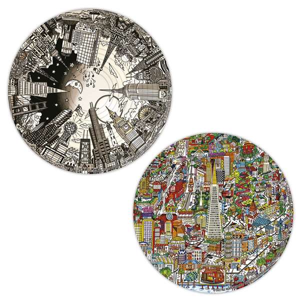 Educa Round 3D Puzzle Charles Fazzino Educa Round 3D Puzzle Charles Fazzino