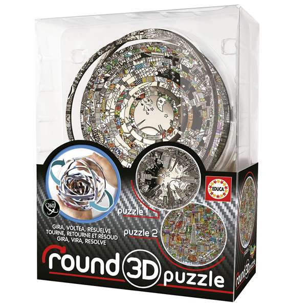 Educa Round 3D Puzzle Charles Fazzino Educa Round 3D Puzzle Charles Fazzino