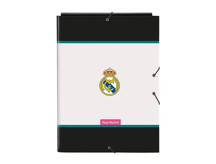 Safta Carpeta de Cartón Real Madrid 1 Equipación 26/27 con Solapas y Gomas Safta Carpeta de Cartón Real Madrid 1 Equipación 26/27 con Solapas y Gomas