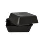 PAPSTAR Pack de 36 Cajas de Menú Reutilizables Negras 15,6 x 15,6 cm