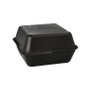 PAPSTAR Pack de 36 Cajas de Menú Reutilizables Negras 15,6 x 15,6 cm