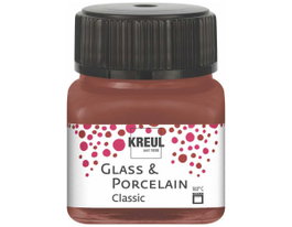Kreul Pintura vidrio y porcelana GLASS&PORCELAIN Classic brillante coñac 20ml