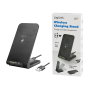 LogiLink Wireless Quick Charging Stand 15 W, bobina doble, negro