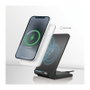 LogiLink Wireless Quick Charging Stand 15 W, bobina doble, negro