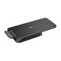 LogiLink Wireless Quick Charging Stand 15 W, bobina doble, negro
