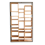 DKD Home Decor Estantería de Teca y Metal Natural 110x27x195