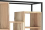 DKD Home Decor Estantería de Teca y Metal Natural 110x27x195