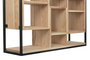 DKD Home Decor Estantería de Teca y Metal Natural 110x27x195