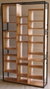 DKD Home Decor Estantería de Teca y Metal Natural 110x27x195
