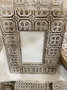 DKD Home Decor Marco Foto Indio 10x15 Natural Blanco Mango Cristal 20 x 25 x 1.3 cm (2 Unidades)