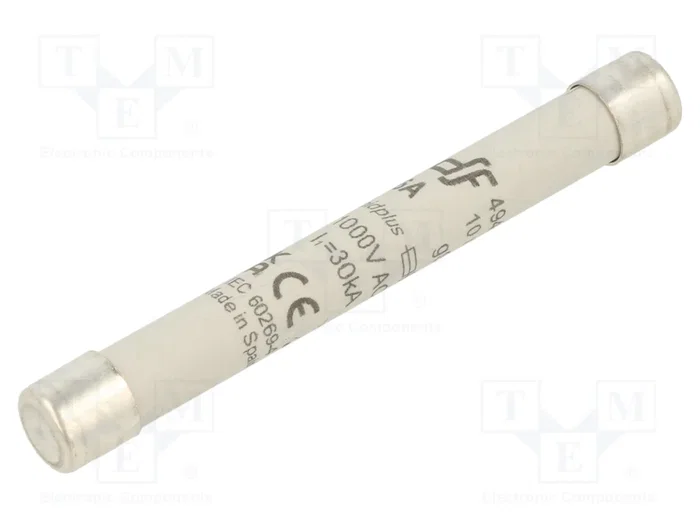 DF ELECTRIC Fusible de Cartucho Cerámico Industrial 6A 1kVAC 10x85mm DF ELECTRIC Fusible de Cartucho Cerámico Industrial 6A 1kVAC 10x85mm