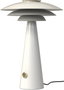 DKD Home Decor Lámpara de Sobremesa Metal Blanca con Dimmer 38x38x50 cm