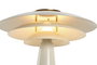 DKD Home Decor Futul25 Lámpara Sobremesa Moderno Blanco Metal 38 x 50 x 38 cm