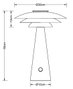 DKD Home Decor Lámpara de Sobremesa Metal Blanca con Dimmer 38x38x50 cm