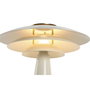 DKD Home Decor Lámpara de Sobremesa Metal Blanca con Dimmer 38x38x50 cm