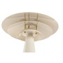DKD Home Decor Lámpara de Sobremesa Metal Blanca con Dimmer 38x38x50 cm