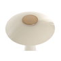 DKD Home Decor Lámpara de Sobremesa Metal Blanca con Dimmer 38x38x50 cm