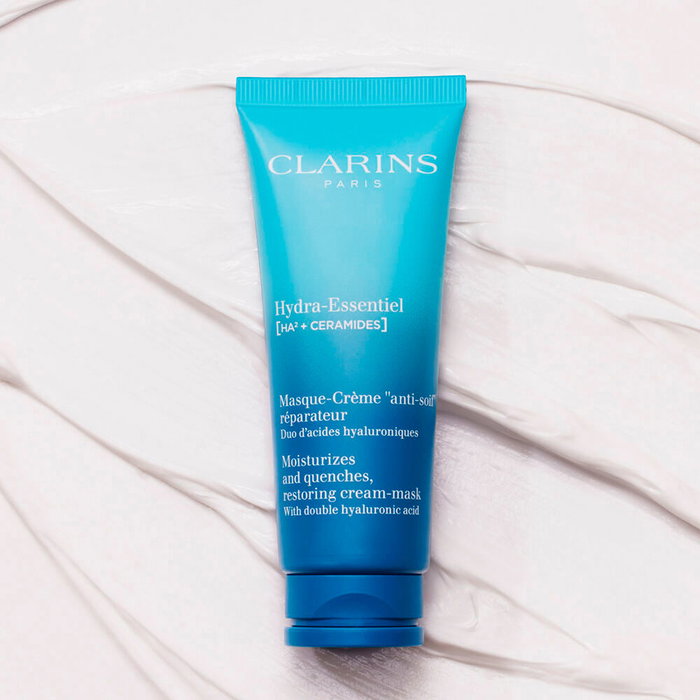 Clarins HYDRA-ESSENTIEL Mascarilla-Crema Reparadora Facial 75 ml Hidratación Continua Clarins HYDRA-ESSENTIEL Mascarilla-Crema Reparadora Facial 75 ml Hidratación Continua