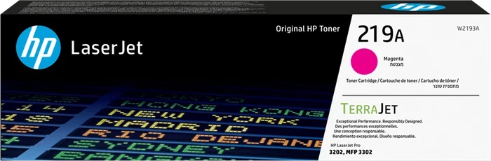 HP Cartucho de Tóner Original LaserJet 219A Magenta (W2193A)