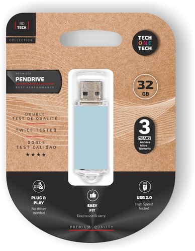 Memoria Usb 32Gb Tech-One-Tech Basic 2.0 Azul Cielo (Incluye Canon Lpi De 0.24 ) Memoria Usb 32Gb Tech-One-Tech Basic 2.0 Azul Cielo (Incluye Canon Lpi De 0.24 )