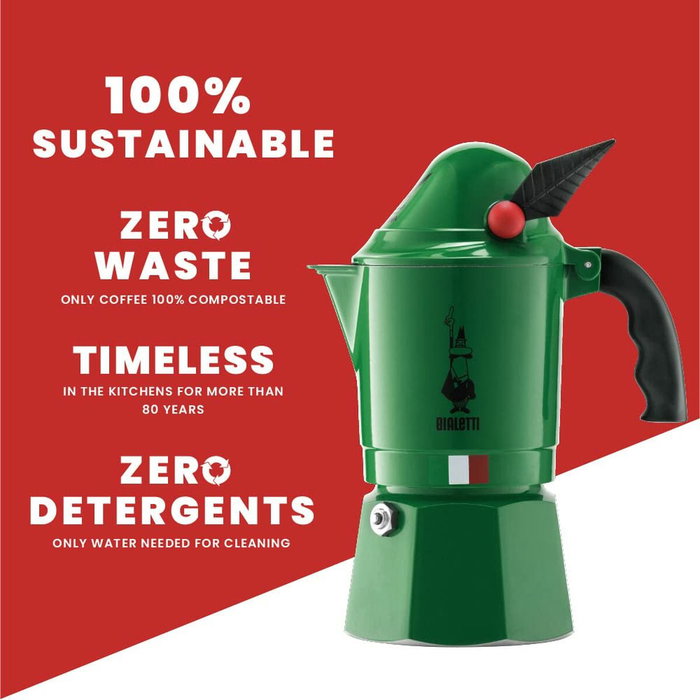 Bialetti Break Alpina 3TZ Verde / Negro Bialetti Break Alpina 3TZ Verde / Negro