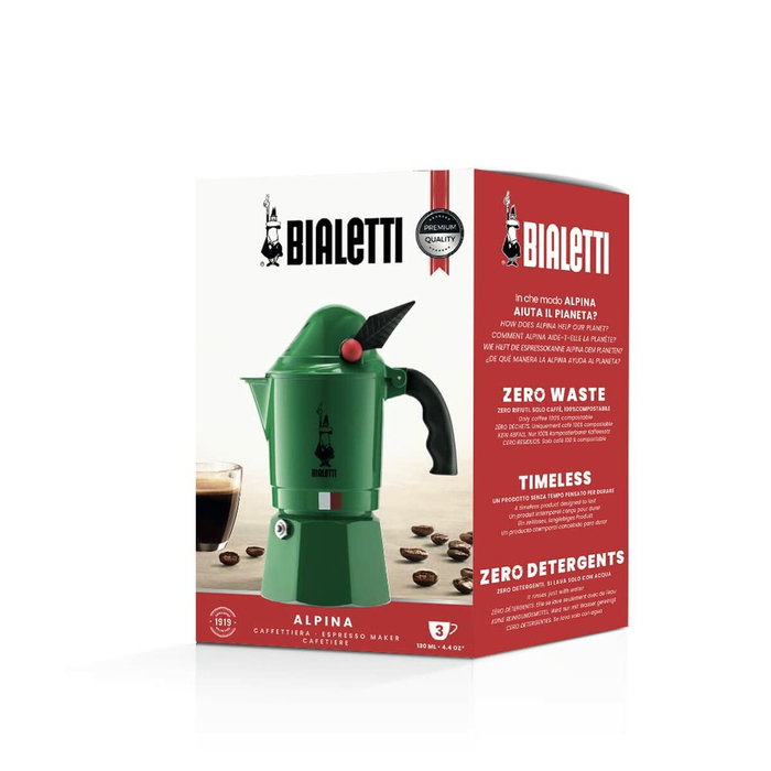 Bialetti Break Alpina 3TZ Verde / Negro Bialetti Break Alpina 3TZ Verde / Negro
