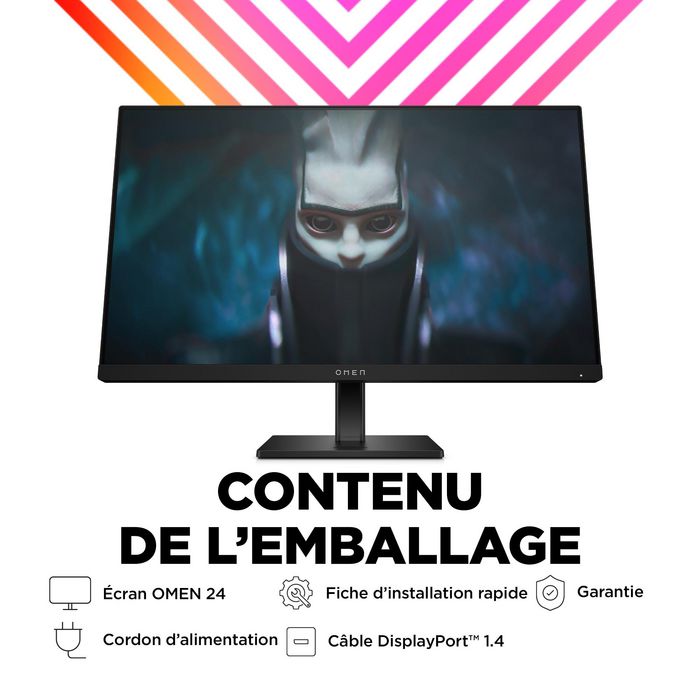 HP OMEN 24 - Monitor Gaming 23.8 pulgadas Full HD 165Hz 1ms, panel IPS, FreeSync Premium, OMEN Gaming Hub, 99% sRGB, ajustable HP OMEN 24 - Monitor Gaming 23.8 pulgadas Full HD 165Hz 1ms, panel IPS, FreeSync Premium, OMEN Gaming Hub, 99% sRGB, ajustable