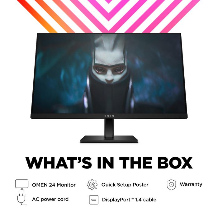 HP OMEN 24 - Monitor Gaming 23.8 pulgadas Full HD 165Hz 1ms, panel IPS, FreeSync Premium, OMEN Gaming Hub, 99% sRGB, ajustable HP OMEN 24 - Monitor Gaming 23.8 pulgadas Full HD 165Hz 1ms, panel IPS, FreeSync Premium, OMEN Gaming Hub, 99% sRGB, ajustable