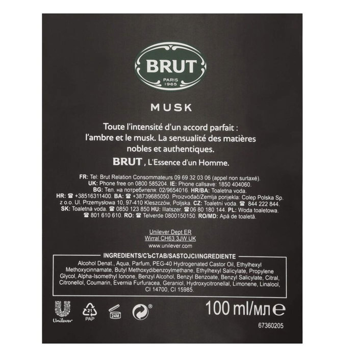 Brut Brut Musk Eau De Toilette 100 ml
