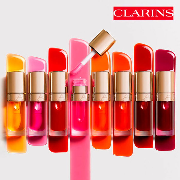 Clarins Lip Comfort Aceite de Labios con Color #02 Raspberry 7 ml - Bálsamo Labial, 93% Ingredientes Naturales, Hidratación y Nutrición