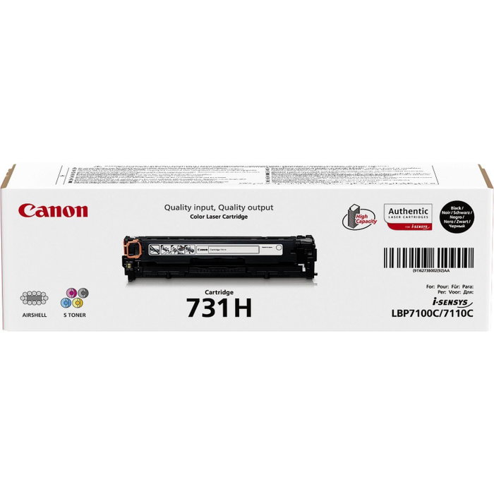 Canon 731 HBK Tóner Negro de Alta Capacidad (6273B002) Canon 731 HBK Tóner Negro de Alta Capacidad (6273B002)