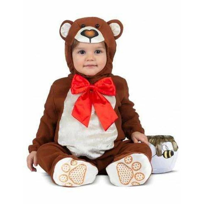 My Other Me Disfraz Osito De Peluche con Gorro, Lazo, Body, Tarrito De Miel y Patucos Talla 12-24 M