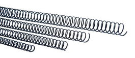 Espiral Metalica Paso 56 (4:1 ) Negro 36 Mm Caja De 25