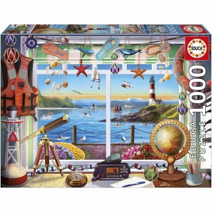 Educa Puzzle 1000 piezas Vida En El Puerto