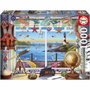 Educa Puzzle 1000 piezas Vida En El Puerto