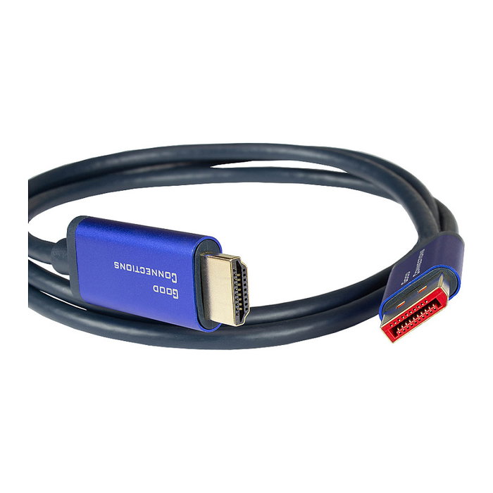 GoodConnections Cable Adaptador DisplayPort 1.4 a HDMI 2.0 Azul 1m GoodConnections Cable Adaptador DisplayPort 1.4 a HDMI 2.0 Azul 1m