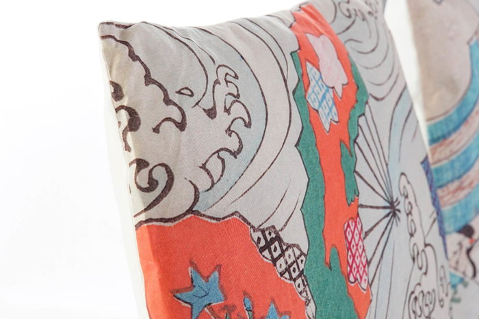 DKD Home Decor Cojin Oriental Multicolor 10 x 40 x 40 cm (4 Unidades)