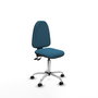 PIQUERAS Y CRESPO Silla de oficina Aýna Verde petróleo sin brazos