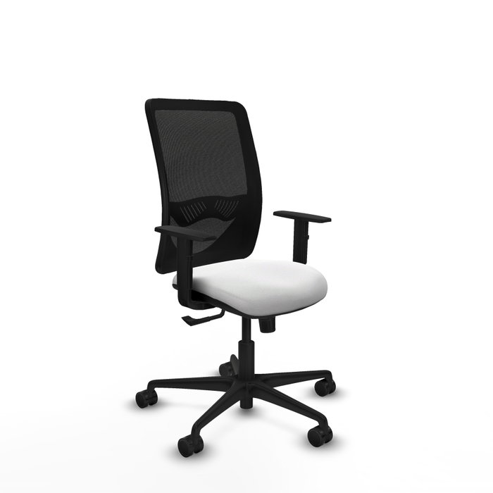PIQUERAS Y CRESPO Silla de oficina Zulema con mecanismo Sincro, Blanco y Negro PIQUERAS Y CRESPO Silla de oficina Zulema con mecanismo Sincro, Blanco y Negro