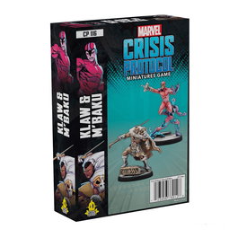 Atomic Mass Games Marvel Crisis Protocol CP116EN - Expansión Klaw & M'Baku para Wakanda, Miniaturas sin Pintar y Cartas Tácticas, Juego de Mesa en Inglés, a Partir de 14 Años