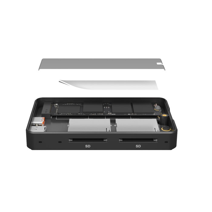 ICY BOX IB-CR602M-C31 Caja externa para SSD M.2 NVMe/SATA con lector de tarjetas ICY BOX IB-CR602M-C31 Caja externa para SSD M.2 NVMe/SATA con lector de tarjetas