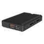 ICY BOX IB-CR602M-C31 Caja Externa SSD M.2 NVMe/SATA con Lector de Tarjetas SD 4.0, USB 3.2 Gen 2 Tipo-C+A 10 Gbit/s, Aluminio Negro