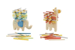 DKD Home Decor Juego de Mesa Set 37 Madera Surtido