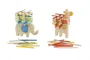 DKD Home Decor Juego de Mesa Set 37 Madera Surtido
