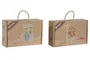 DKD Home Decor Juego de Mesa Set 37 Madera Surtido
