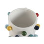 DKD Home Decor Macetero Urban Bolas Blanco Multicolor (4 Unidades)