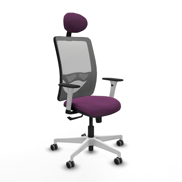PIQUERAS Y CRESPO Silla de oficina Zulema con mecanismo Sincro, Morado y Gris PIQUERAS Y CRESPO Silla de oficina Zulema con mecanismo Sincro, Morado y Gris
