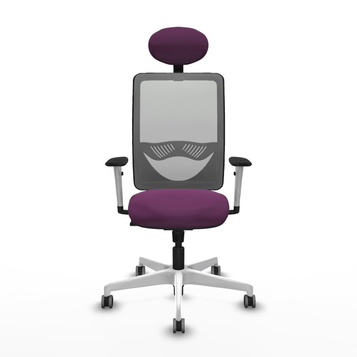 PIQUERAS Y CRESPO Silla de oficina Zulema con mecanismo Sincro, Morado y Gris PIQUERAS Y CRESPO Silla de oficina Zulema con mecanismo Sincro, Morado y Gris
